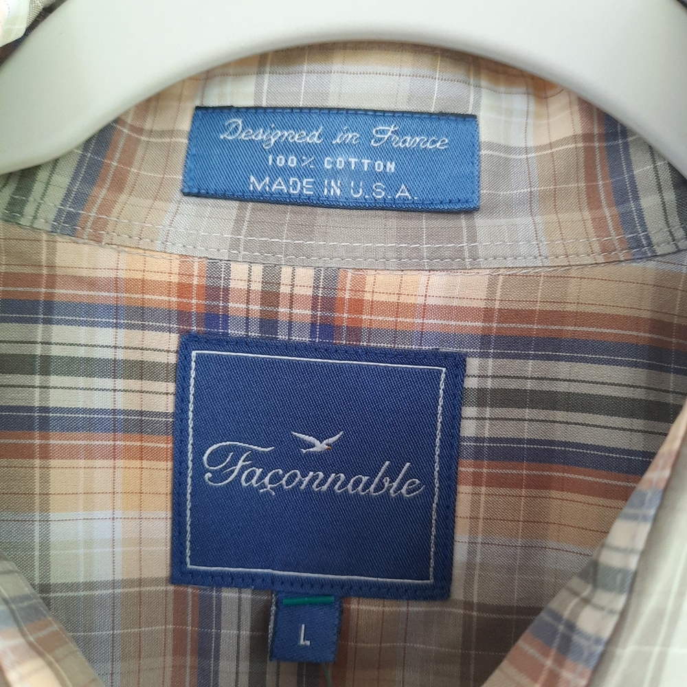 Faconnable Men's Collared Button Down Longsleeves… - image 7